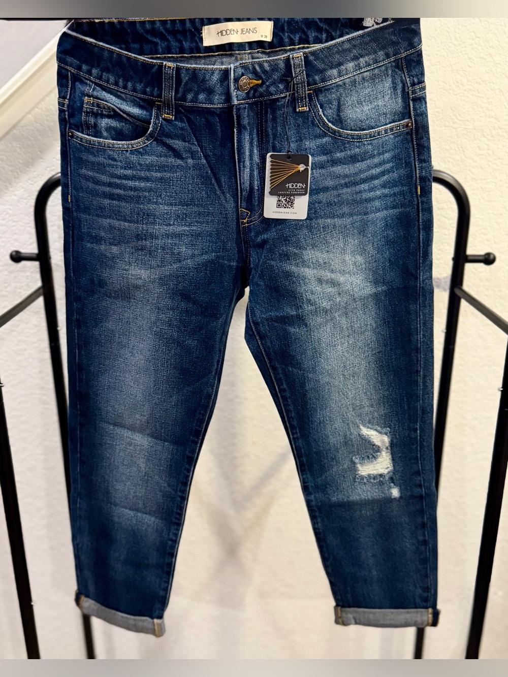 HIDDEN Jeans Last Boyfriend Slouch Cropped Jeans – Size 28 | NWT